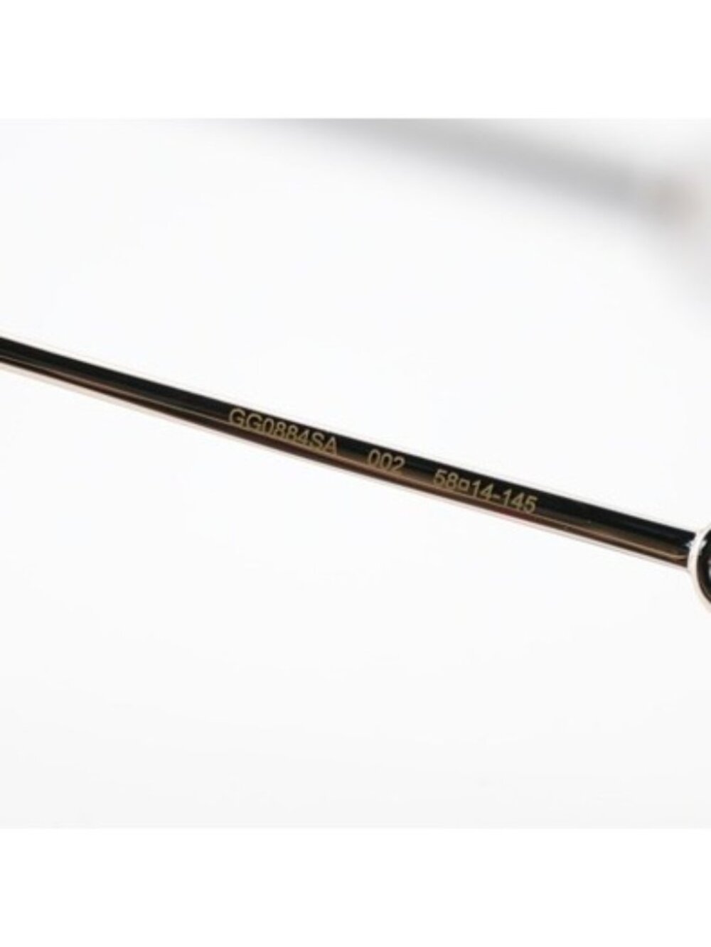 Gucci GG0884SA 002 Sunglasses Havana Square Frame, Brown Lenses - Picture 9 of 12
